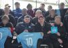 DIEGO ARMANDO MARADONA JR E FOJA PER AIUTARE I RAGAZZI da ufficio stampa